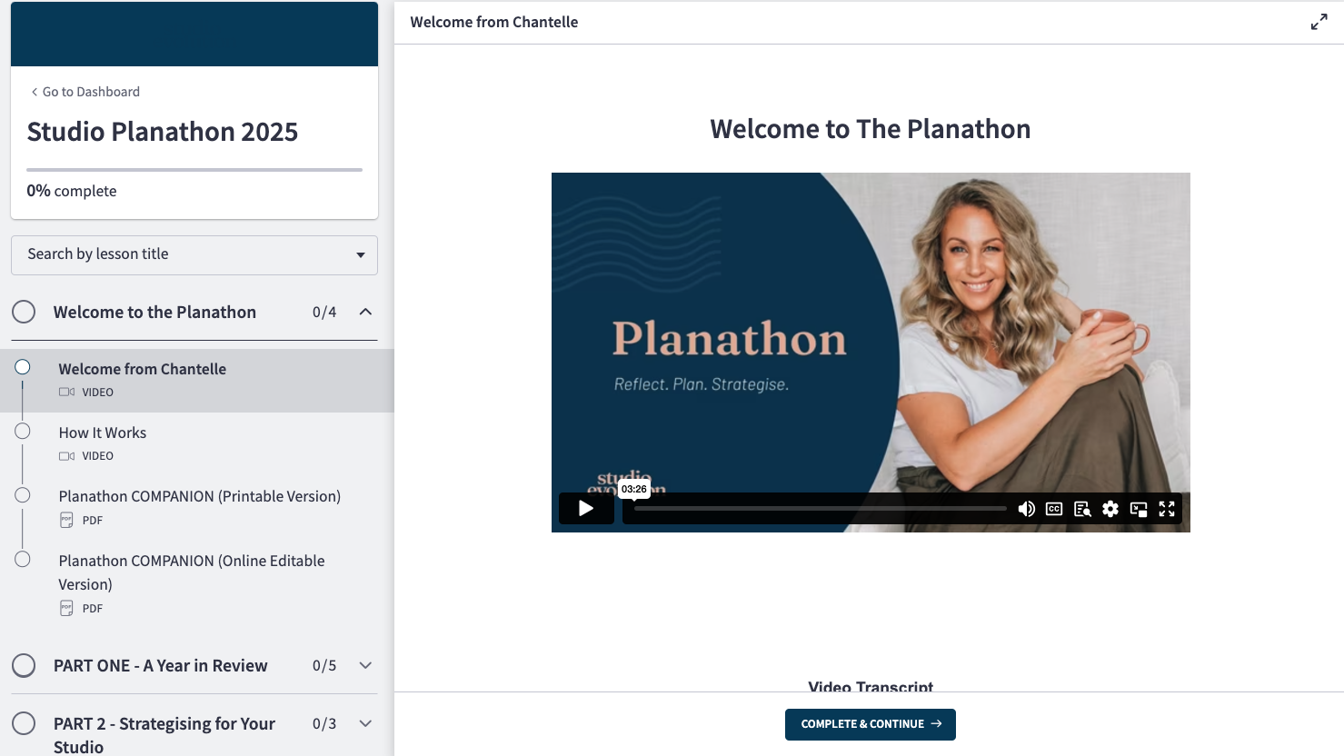 2025 Planathon Course Content image